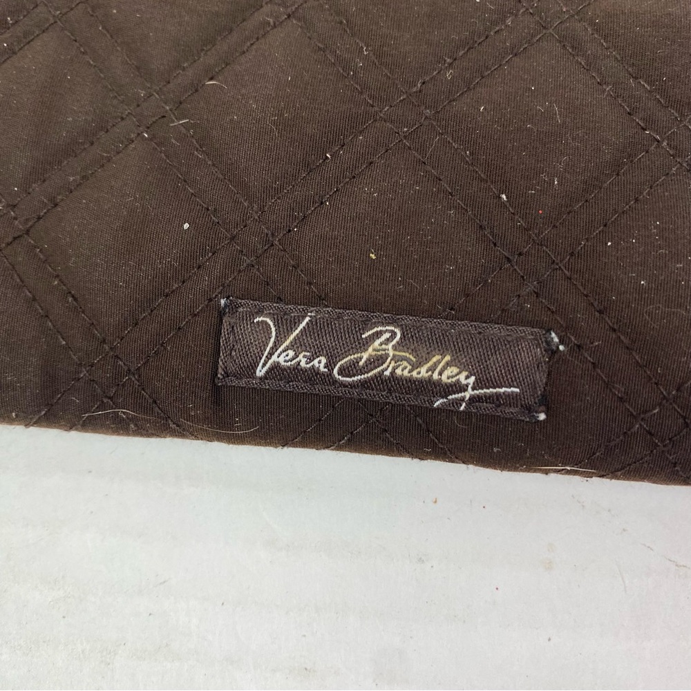 Vera Bradley Women's Wallet Brown Quilted Bifold Cotton Everyday Card Holders - Picture 7 of 7